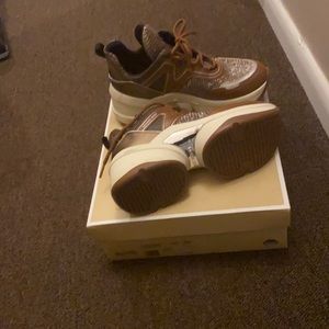 Michael Kors Olympia trainer glitter chain mesh